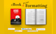 professional  book formatting for amazon KDP print and ebook publishing