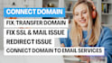 redirect, transfer, connect domain, fix dns, SSL, godaddy, bluehost, hostinger