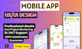 design mobile app UX UI in figma