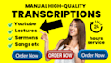 transcribe youtube and vimeo audio video podcasts lectures and sermon transcript