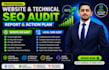 create a detailed on page, technical website SEO audit report and gbp audit