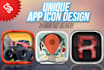 do iphone, android professional app icon for you