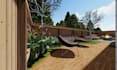 design your back yard landscape, garden, 3d renderings