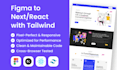 do figma website design to reactjs nextjs tailwindcss