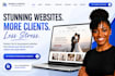 build squarespace wedding landing page website design photography or portfolio