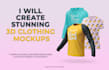 create stunning 3d clothing mockups