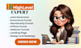 be your gohighlevel expert, email automation,clixlo, kajabi website expert
