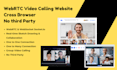 build custom video calling website using webrtc websocket