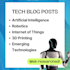 write tech articles, blog posts and technology content