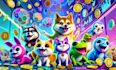 meme coin animation, memecoin animation crypto memecoin art animation, meme coin