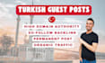 create do follow SEO backlinks from turkey via guest post