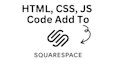 add custom html, css and js code in squarespace website