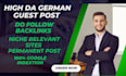do german guest posts on high da german blogs