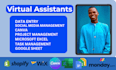 be your personal and executive virtual assistant, project manager, canva design