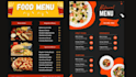 design amazing food menu fly design digital card menu bar menu restaurant menu