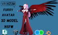 create a custom vrchat avatar 3d model furry avatar anime and nsfw content
