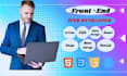 develop responsive websites html css javascript react next js gsap framer motion