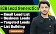 b2b market lead discovery, data handling, data compilation