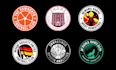 create circle fotball logo or soccer badge crest