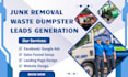 generate junk removal leads junk hauling lead waste dumpster gohighlevel website