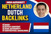 create high authority dutch backlinks for seo google ranking