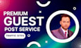 publish guest posts on real traffic websites