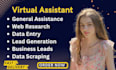 your virtual assistant for web research, data entry, typing