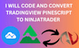 code and convert tradingview pinescript to ninjatrader