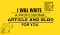 write high quality articles and blog posts with images