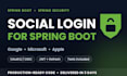 integrate google microsoft and apple oauth2 login in spring boot