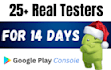provide real 12 testers for google play  testing with guide