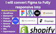 convert figma to wordpress, shopify, framer, sqaure space, webflow, wix, webador