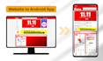 convert your website into an android app