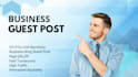 do guest posts on the business blog
