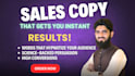 write high converting sales copy and do sales copywriting