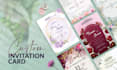 design an elegant wedding card