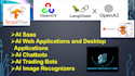 create ai website, ai app, ai chatbot, ai saas or ai trading bot