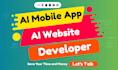 do ai website development, ai mobile app, ai saas app, ai software development