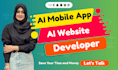 do ai website development, ai mobile app, ai saas app, ai software development