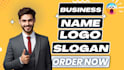 create a professional unique business name, logo design and slogan