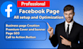 do facebook page create and setup optimization