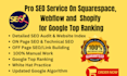 do pro SEO on squarespace, webflow and shopify for google top ranking