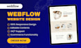 build webflow website design or figma to webflow, webflow template