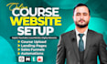 set up your kajabi, learnworlds, teachable, mighty networks course website