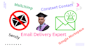 fix email deliverability in mailchimp, constant contact, sendy, google workspace