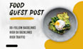 do guest posts for a food blog