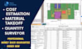 do material take off, cost estimation on planswift, revit