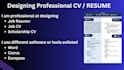 design an ats friendly professional resume or CV