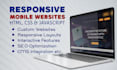 develop mobile responsive websites using HTML, CSS, and javascript
