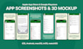 design stunning app screenshots for app store and play store and 3d app mockup